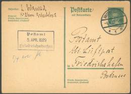 ZEPPELINPOST 24 BRIEF, 1928, Mittelmeerfahrt, Zeppelinpost-Anfrage Auf 8 Pf. Ganzsachenkarte (P 177IF) Aus Kaiserslauter - Luft- Und Zeppelinpost