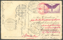 ZEPPELINPOST 46 BRIEF, 1929, Fahrt Nach Zürich-Dübendorf, Schweizer Post, In Die Niederlande, Karte Feinst, R! - Luft- Und Zeppelinpost