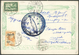 ZEPPELINPOST 102Ba BRIEF, 1931, Ungarnfahrt, Ungarische Post, Abwurf Debreccen, Mit Zeppelinmarke Zu 1 P., Prachtkarte ( - Poste Aérienne & Zeppelin