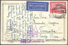 ZEPPELINPOST 108Bg BRIEF, 1931, Ostseejahr-Rundfahrt, Lübeck-Friedrichshafen, Prachtkarte - Airmail & Zeppelin