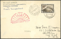ZEPPELINPOST 119F BRIEF, 1931, Polarfahrt, Auflieferung Friedrichshafen Bis Malygin, Frankiert Mit 4 RM, Brief Feinst, G - Airmail & Zeppelin
