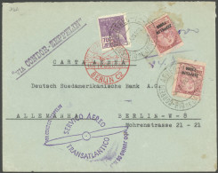 ZEPPELINPOST 216A BRIEF, 1933, 2. Südamerikafahrt, Brasil. Post, Brief Mit Mehreren Zeppelin-Etappen, Pracht - Airmail & Zeppelin