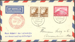 ZEPPELINPOST 302Ba BRIEF, 1935, 5. Südamerikafahrt, Nachbringeflug Ab Stuttgart (e), Prachtbrief - Poste Aérienne & Zeppelin