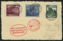 ZULEITUNGSPOST 86 BRIEF, Liechtenstein: 1930, Landungsfahrt Nach Genf, Prachtkarte - Zeppeline