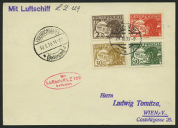 ZULEITUNGSPOST 402 BRIEF, Österreich: 1936, Deutschlandfahrt, Prachtkarte - Zeppelins
