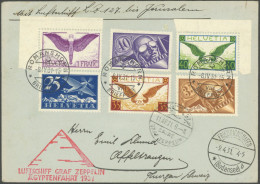 ZULEITUNGSPOST 104 BRIEF, Schweiz: 1931, Ägyptenfahrt, Gute Frankatur, Prachtbrief - Poste Aérienne & Zeppelin