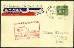 KATAPULTPOST 212a BRIEF, 15.9.1935, &quot,Europa&quot, - Southampton, US-Landpostaufgabe, Prachtbrief - Storia Postale