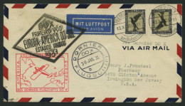 DO-X LUFTPOST 7.b. BRIEF, 13.11.1930, Aufgabe Friedrichshafen, Via Rio Nach Nordamerika, Mit Seltener Mehrfachfrankatur  - Covers & Documents