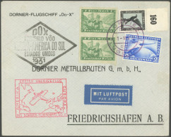 DO-X LUFTPOST 28.a. BRIEF, 1.5.1931, Aufgabe Las Palmas, Via Rio Nach Europa, Brief Feinst - Airplanes