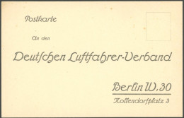 ALTE ANSICHTSKARTEN 1913, Deutscher Luftfahrer Verband, Vordruck-Einladungskarte Zur Wohltätigkeits-Vorstellung, Ungebra - Altri & Non Classificati