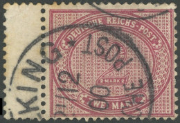 DP CHINA V 37e O, 1900, 2 M. Dunkelrotkarmin, Stempel PEKING 21.12.00, Feinst, Gepr. Dr. Steuer, Mi. 300.- - Deutsche Post In China