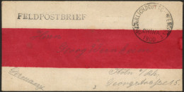 DP CHINA 1900, Tongku-Wagenrandstempel (Type I) Und Nebenstempel FELDPOSTBRIEF Auf Dekorativem Chinesischen Umschlag Nac - China (oficinas)