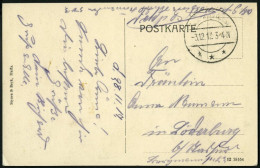 DP TÜRKEI 1917, Feldpoststation DAMASKUS (1 DFP) Auf Feldpost-Ansichtskarte Haifa Deutsche Kolonie, Pracht - Deutsche Post In Der Türkei