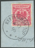 DSWA VS 47d BrfStk, 1896, 10 Pf. Lebhaftlilarot Mit Stempel KEETMANSHOOP, Prachtbriefstück - África Del Sudoeste Alemana