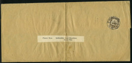 DSWA 11 BRIEF, 1906, 3 Pf. Dunkelockerbraun, Einzelfrankatur Auf Streifband Nach Oderheim, 1x Gefaltet, Feinst - Deutsch-Südwestafrika