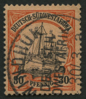 DSWA 16I O, 1901, 30 Pf., Ohne Wz., Mit Abart Striche Vor 3 In Der Linken 30, Feinst, Gepr. Jäschke-L., Mi. 180.- - Duits-Zuidwest-Afrika