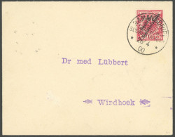 DSWA 7a BRIEF, RAMANSDRIFT, 26.4.00, Auf Brief Mit 10 Pf. Einzelfrankatur Nach Windhoek, Pracht, R!, Signiert - German South West Africa