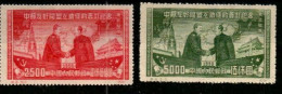 Chine Du Nord-Est - YV 146 & 147 Neufs , Traité Sino-soviétique , Mao & Staline - Chine Du Nord-Est 1946-48