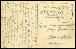 MSP VON 1914 - 1918 161 (Panzerkreuzer PRINZ HEINRICH), 25.6.1915, Feldpost-Ansichtskarte (S.M.S. Prinz Heinrich) Von Bo - Marittimi
