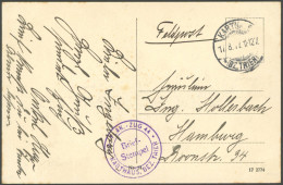 FELDPOST I.WK 1917, Feldpostkarte Mit Briefstempel KARTHAUS.BEZ.TRIER, Pracht - Bezetting 1914-18