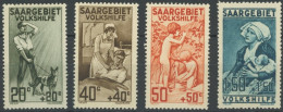 SAARGEBIET 104-07 , 1926, Pflegedienste I, übliche Zähnung, Postfrisch, Prachtsatz, Mi. 130.- - Other & Unclassified