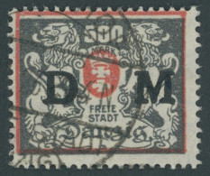 DIENSTMARKEN D 39 O, 1923, 500 M. Rot/schwärzlichgraugrün, Zeitgerechte Entwertung (TIEGEN)HOF, Pracht, Fotoattest Grube - Other & Unclassified