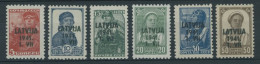 LETTLAND 1-6 , 1941, Freimarken, Postfrischer Prachtsatz, Mi. 100.- - Occupation 1938-45