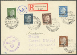 OSTLAND 1944, Einschreibbrief Aus SCHWENTSCHIONELLEN, Pracht - Occupazione 1938 – 45