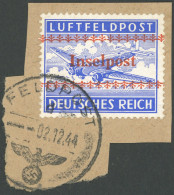 FELDPOSTMARKEN 7A BrfStk, 1944, Insel Kreta, Gezähnt, Normale Zähnung, Prachtbriefstück, Fotoattest Rungas - Ocupación 1938 – 45