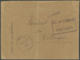 FELDPOST II. WK BELEGE 1942/3, Gross-Paris Kommandant (FP-Nr. 15272): Päckchenbeutel (12x16 Cm) Mit R2 Bei Der Feldpost  - Bezetting 1938-45