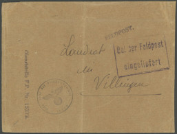 FELDPOST II. WK BELEGE 1942/3, Gross-Paris Kommandant (FP-Nr. 15272): Päckchenbeutel (12x16 Cm) Mit R2 Bei Der Feldpost  - Occupazione 1938 – 45