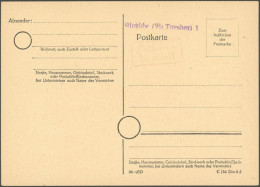 ALL. BES. NOTAUSGABEN P A05 BRIEF, KLOTZSCHE (BZ DRESDEN) 1 In Violett Und Rotem R2 Gebühr Bezahlt, Ungebraucht, Pracht, - Altri & Non Classificati