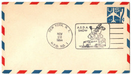 (R137b) SCOTT # C 51 - A.S.D.A. Show - New York N.Y. - H.P.O. NO. 1 - 22 NOV 1958. - 2c. 1941-1960 Briefe U. Dokumente