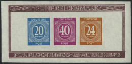 ALLIIERTE BES. Bl. 12A/B , 1946, Blockpaar Briefmarken-Ausstellung, Pracht, Mi. 120.- - Sonstige & Ohne Zuordnung