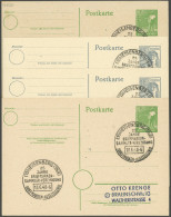 ALL. BES. GANZSACHEN 1948, Sonderstempel EISENACH 25 JAHRE BRIEFMARKEN SAMMLER VEREINIGUNG, Je Auf 10 Und 12 Pf. Ganzsac - Autres & Non Classés