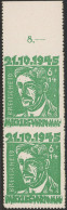 MECKLENBURG-VORPOMMERN 20bUw,Uo , 1945, 6 Pf. Schwärzlichgelbsmaragdgrün Faschismus Im Senkrechten Paar Vom Oberrand, Ob - Autres & Non Classés