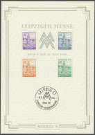 WEST-SACHSEN Bl. 5SX , 1946, Großblock Leipziger Messe, Type I, Ohne Schutzhülle, Pracht, Mi. 500.- - Autres & Non Classés
