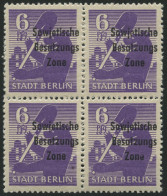 ALLGEMEINE-AUSGABEN 201wbzDDII , 1948, 6 Pf. Lebhaftgrauviolett, Aufdruck Einmal Normal Zusätzlich Blindaufdruck, Im Vie - Autres & Non Classés