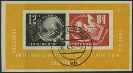 DDR Bl. 7 O, 1950, Block Debria, Tagesstempel, Pracht, Mi. 170.- - Sonstige & Ohne Zuordnung