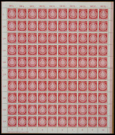 DIENSTMARKEN A D 11XI , 1954, 30 Pf. Lebhaftbräunlichrot Im Bogen (100) Mit Druckvermerk, Postfrisch, Pracht, Mi. 836.- - Sonstige & Ohne Zuordnung