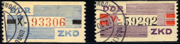 DIENSTMARKEN B D III,IV O, 1960, Nicht Ausgegeben: 10 Pf. Mittelblau/schwarz/zinnoberrot Und 20 Pf. Lebhaftbraunviolett/ - Andere & Zonder Classificatie