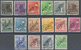 BERLIN 1-16 O, 1948, 2 - 84 Pf. Schwarzaufdruck, 16 Prachtwerte, Gepr. Schlegel - Sonstige & Ohne Zuordnung