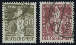 BERLIN 38/9 O, 1949, 50 Und 60 Pf. Stephan, 2 Prachtwerte, Mi. 90.- - Autres & Non Classés