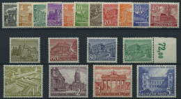 BERLIN 42-60 , 1949, Bauten, Prachtsatz, Mi. 750.- - Nuevos