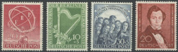 BERLIN 71-74 , 1950/1, ERP, Philharmonie,Lortzing, Falzrest, 4 Prachtwerte, Mi. 112.- - Altri & Non Classificati