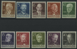 BERLIN 91-100 , 1952, Berühmte Berliner, Prachtsatz, Mi. 130.- - Usados