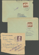 BERLIN 91,93Brief , 1953, 6 Pf. Rathenau Als Einzelfrankatur Auf Zeitungsbanderole Und 4 Pf. Zelter 2-mal Als Einzelfran - Other & Unclassified