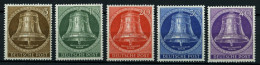 BERLIN 101-05 , 1953, Glocke Mitte, Prachtsatz, Mi. 80.- - Neufs