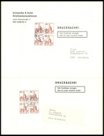 BERLIN 673A VB BRIEF, 1982, 35 Pf. Schloss Lichtenstein Im Viererblock Auf Brief, (2x) Gebrauchsspuren Sonst Pracht - Other & Unclassified
