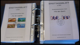 ERSTTAGSBLÄTTER 482-879 BrfStk, 1975-90 Komplette Sammlung, ETB 1/75 - 14/90 Im Ringbinder, Pracht - Autres & Non Classés